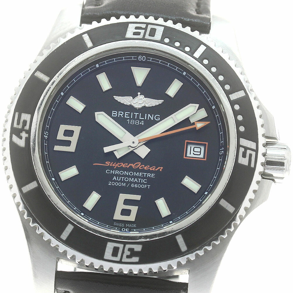 ブライトリング BREITLING A17391 スーパーオーシャン44 デイト 自動巻き メンズ _879334【中古】