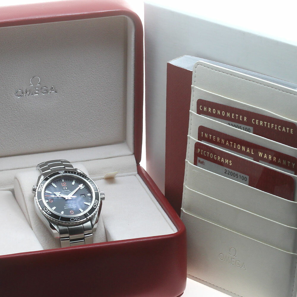オメガ OMEGA 2200.51 シーマスター600 プラネットオーシャン コーアクシャル 自動巻き メンズ 箱・保証書付き_877220【中古】