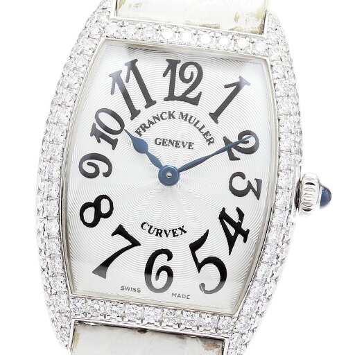 フランクミュラー FRANCK MULLER 1752QZD トノー カーベックス K18WG ダイヤベゼル クォーツ レディース _878439【中古】 フランクミュラー FRANCK MULLER 1752QZD トノー カーベックス K18WG ダイヤベゼル クォーツ レディース _878439【中古】