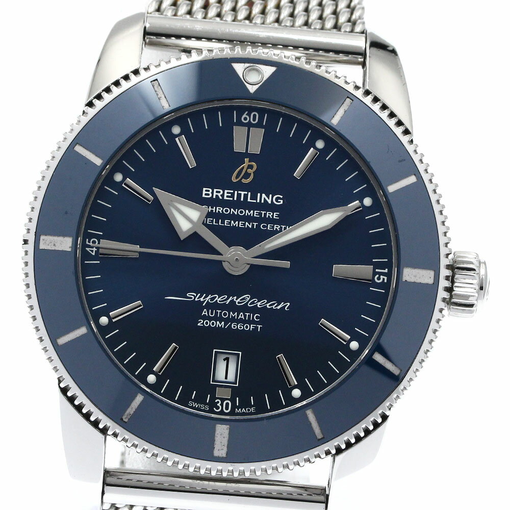 ブライトリング BREITLING AB2020 スーパーオーシャン ヘリテージII 46 デイト 自動巻き メンズ 良品 保証書付き_879335【中古】(2)
