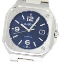 ベル&ロス Bell&Ross BR05A-BLU-ST/SST BR05 ブルー スティール デイト 自動巻き メンズ 良品 箱保付き_882783【中古】(2)