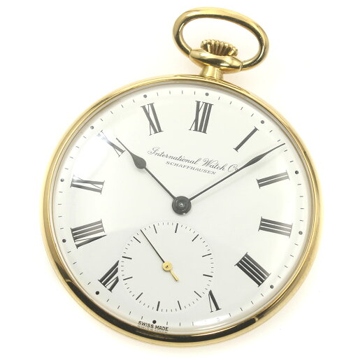 IWC IWC SCHAFFHAUSEN 懐中時計 K18YG Cal.952 スモールセコンド 手巻き メンズ _875247【中古】 IWC IWC SCHAFFHAUSEN 懐中時計 K18YG Cal.952 スモールセコンド 手巻き メンズ _875247【中古】