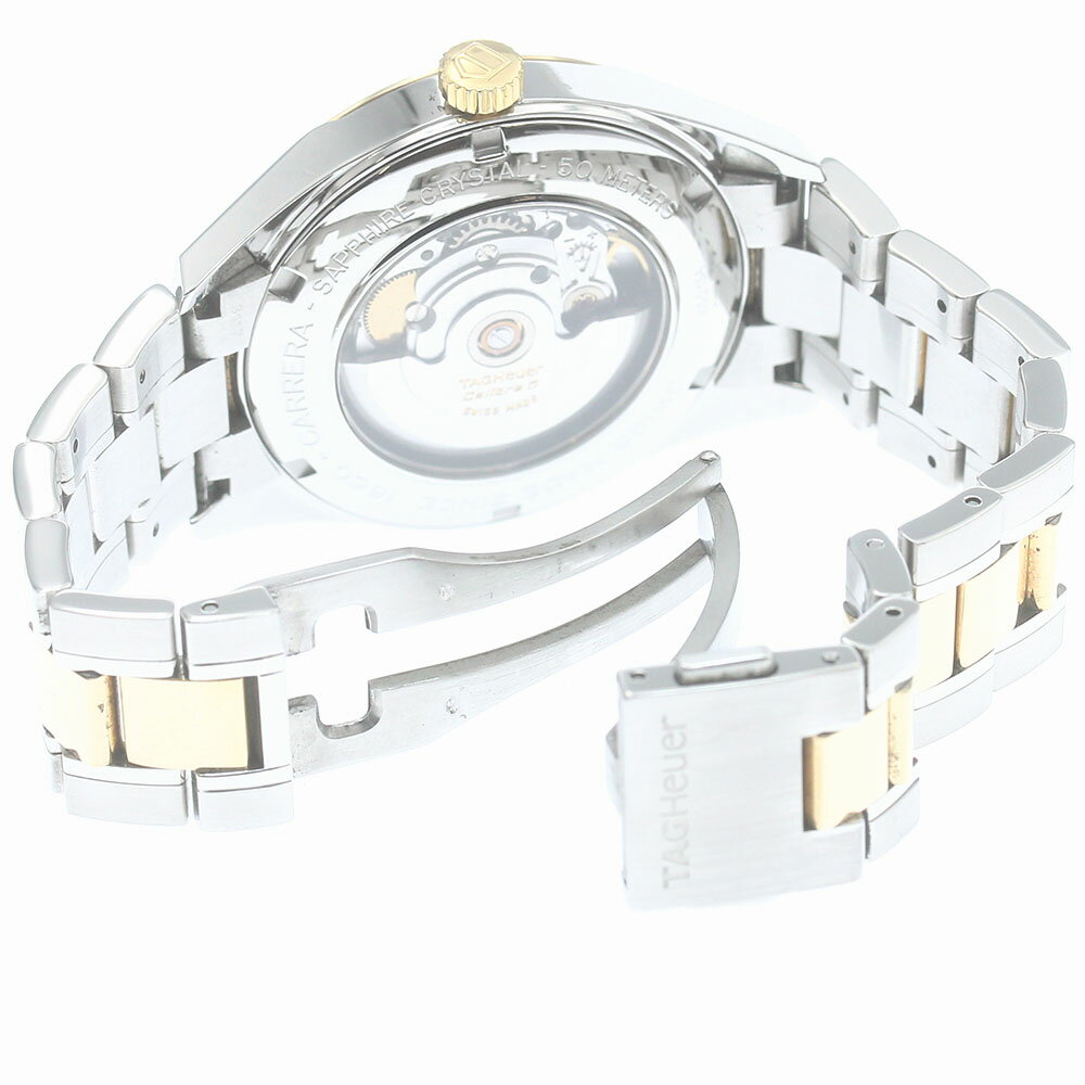 タグホイヤー TAG HEUER WV215A カレラ キャリバー5 YGコンビ デイト 自動巻き メンズ _878588【中古】