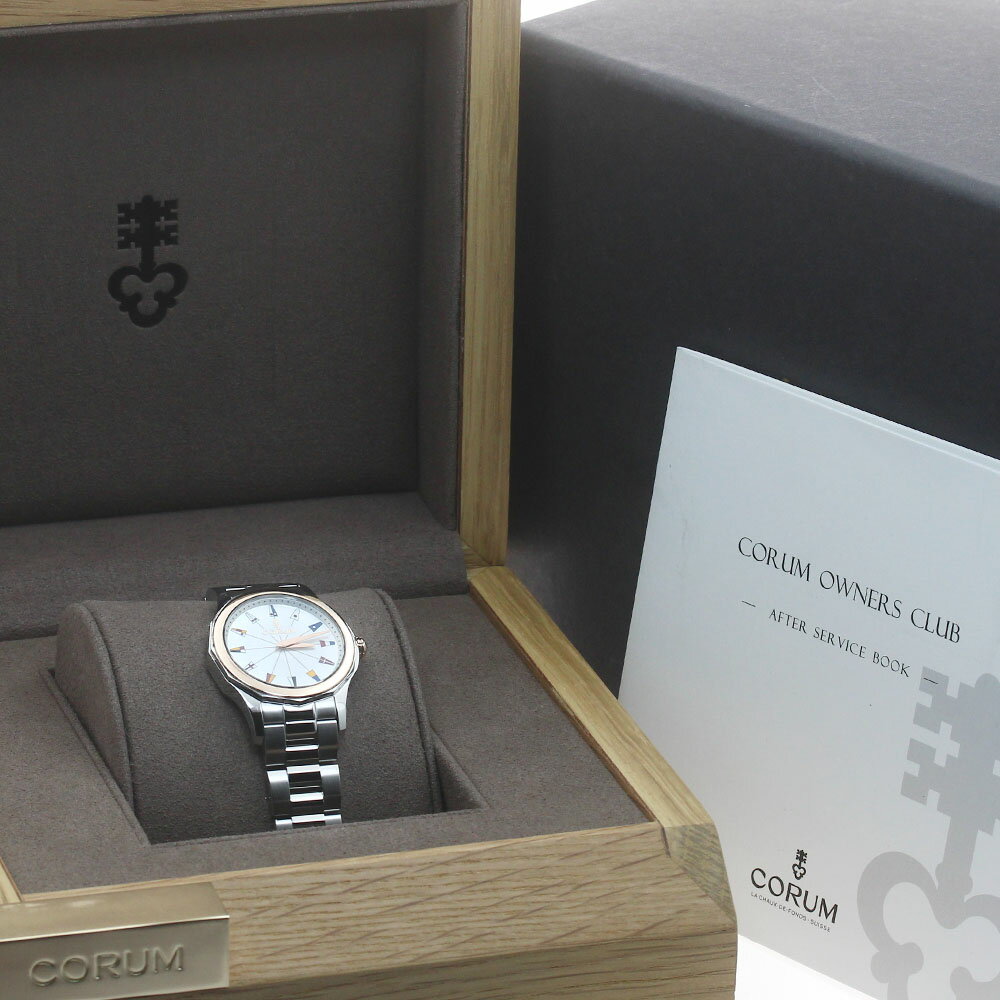 コルム CORUM A020/03661 アドミラルズカップ レジェンド32 PGベゼル 日本限定 クォーツ メンズ 良品 箱付き_882005【中古】
