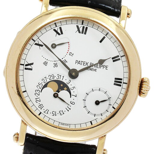 パテックフィリップ PATEK PHILIPPE 5054 プチ コンプリケーション ハンターケース ムーンフェイズ 自動巻き メンズ アーカイブ付き_832127【中古】 パテックフィリップ PATEK PHILIPPE 5054 プチ コンプリケーション ハンターケース ムーンフェイズ 自動巻き メンズ アーカイブ付き_832127【中古】