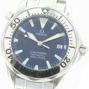 オメガ OMEGA 2263.80 シーマスター300 デイト クォーツ ボーイズ 保証書付き_880065【中古】