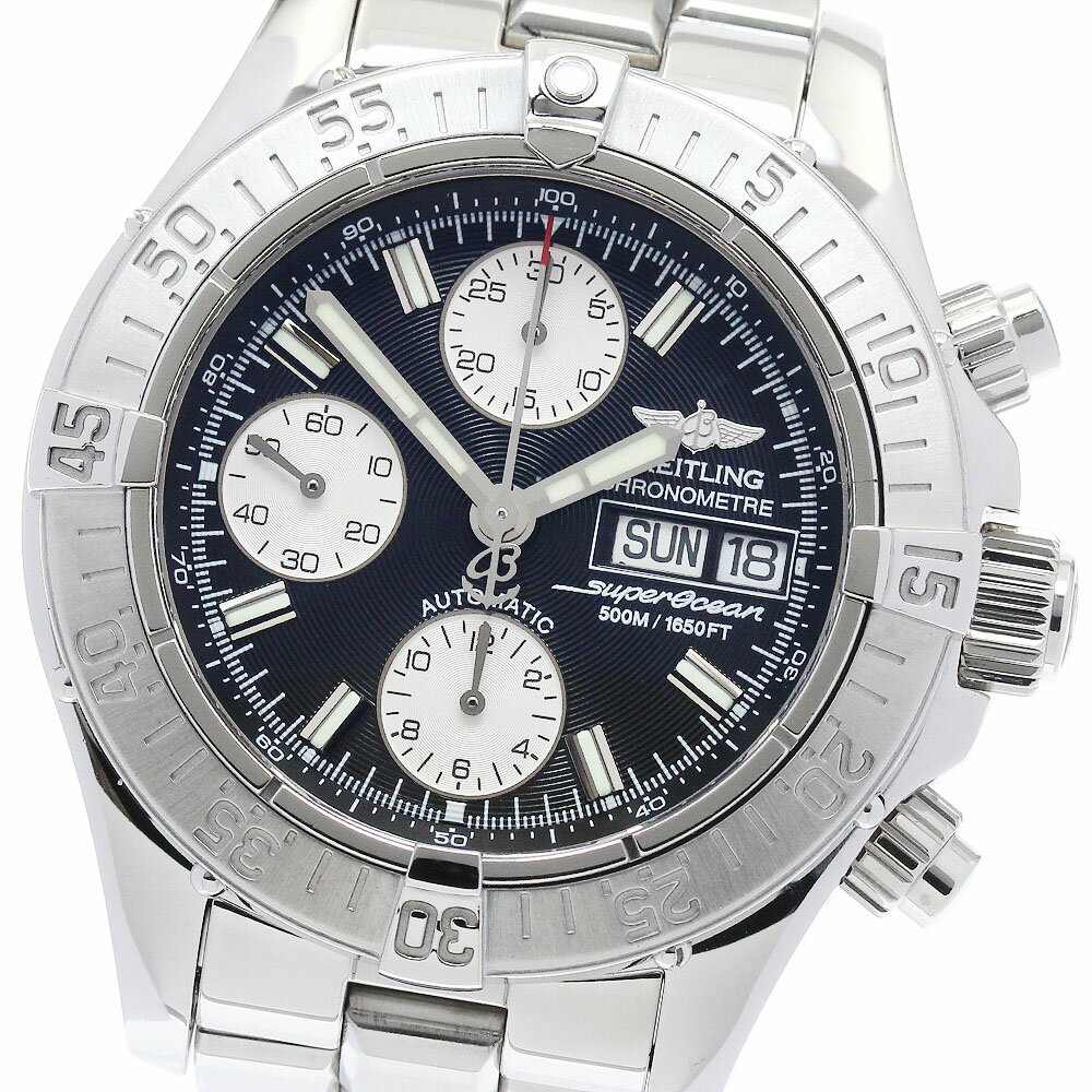 ブライトリング BREITLING A13340 スーパーオーシャン クロノグラフ デイデイト 自動巻き メンズ _882510【中古】