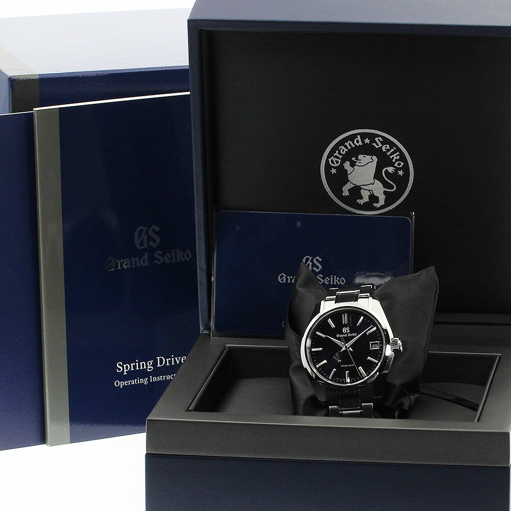 セイコー SEIKO SBGA375/9R65-0CV0 グランドセイコー パワーリザーブ スプリングドライブ メンズ 箱・保証書付き_882637【中古】