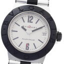 ベルト訳あり ブルガリ BVLGARI AL32TA アルミニウム デイト クォーツ ボーイズ 保証書付き_883290【中古】