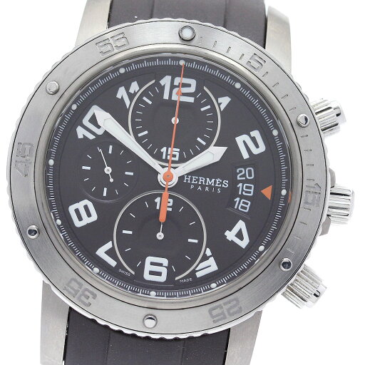エルメス HERMES CP2.941 クリッパーダイバー クロノグラフ 自動巻き メンズ 良品 _877177【ev10】【中古】 エルメス HERMES CP2.941 クリッパーダイバー クロノグラフ 自動巻き メンズ 良品 _877177【ev10】【中古】