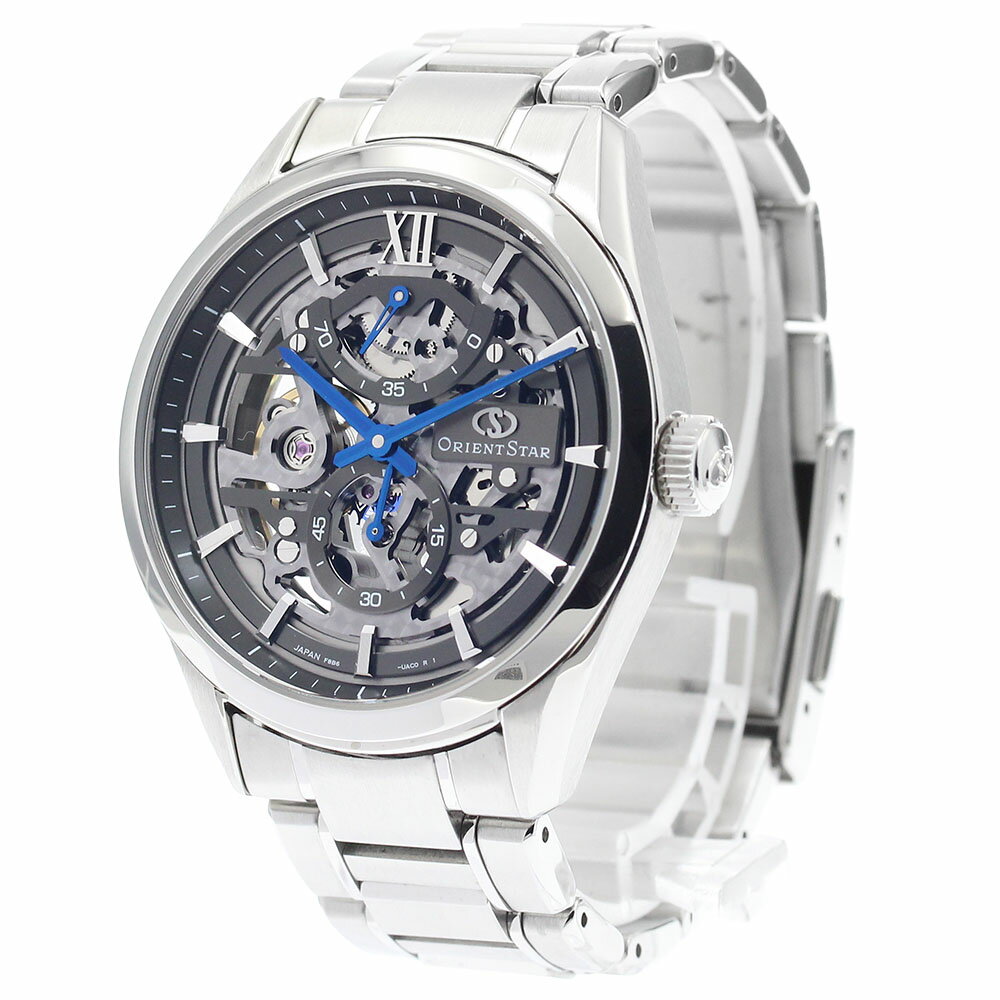 オリエント ORIENT RK-AZ0102N オリエントスター M34 F8 パワーリザーブ 手巻き メンズ 極美品 箱・保証書付き_884372【中古】