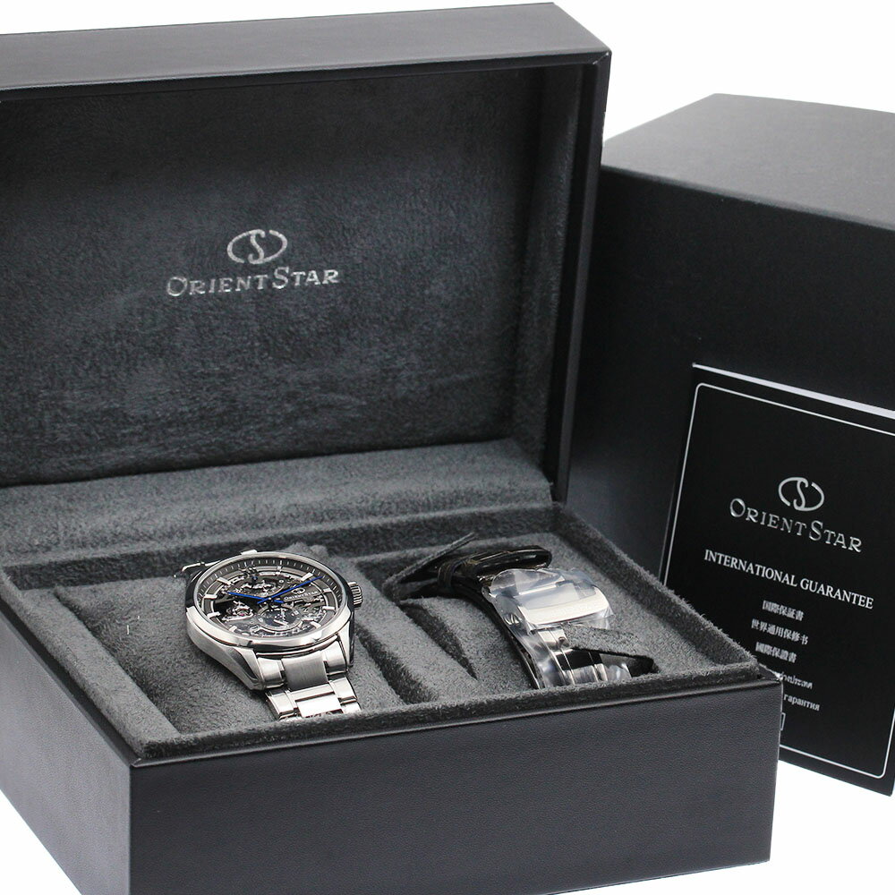 オリエント ORIENT RK-AZ0102N オリエントスター M34 F8 パワーリザーブ 手巻き メンズ 極美品 箱・保証書付き_884372【中古】