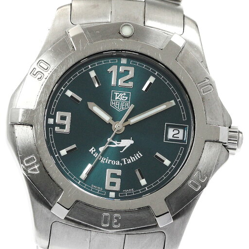 タグホイヤー TAG HEUER WN111A.BA0332 ランギロアタヒチ 世界限定3000本 デイト クォーツ メンズ 保証書付き_867050【中古】 タグホイヤー TAG HEUER WN111A.BA0332 ランギロアタヒチ 世界限定3000本 デイト クォーツ メンズ 保証書付き_867050【中古】
