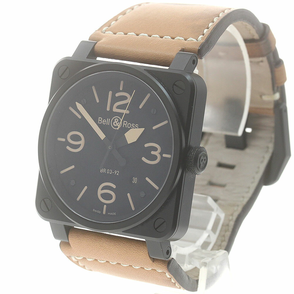 ベル＆ロス Bell＆Ross BR03-92 ヘリテージ デイト 自動巻き メンズ 良品 _883751【中古】
