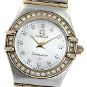 オメガ OMEGA 1267.75 コンステレーションミニ 12P ダイヤベゼル フルバー クォーツ レディース _885138【中古】
