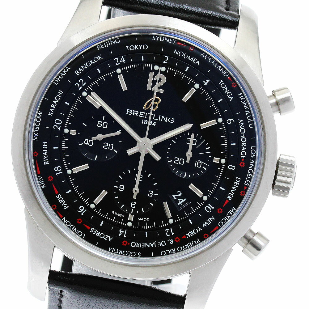 ブライトリング BREITLING AB0510 トランスオーシャン クロノグラフ ユニタイム 自動巻き メンズ _885465【中古】