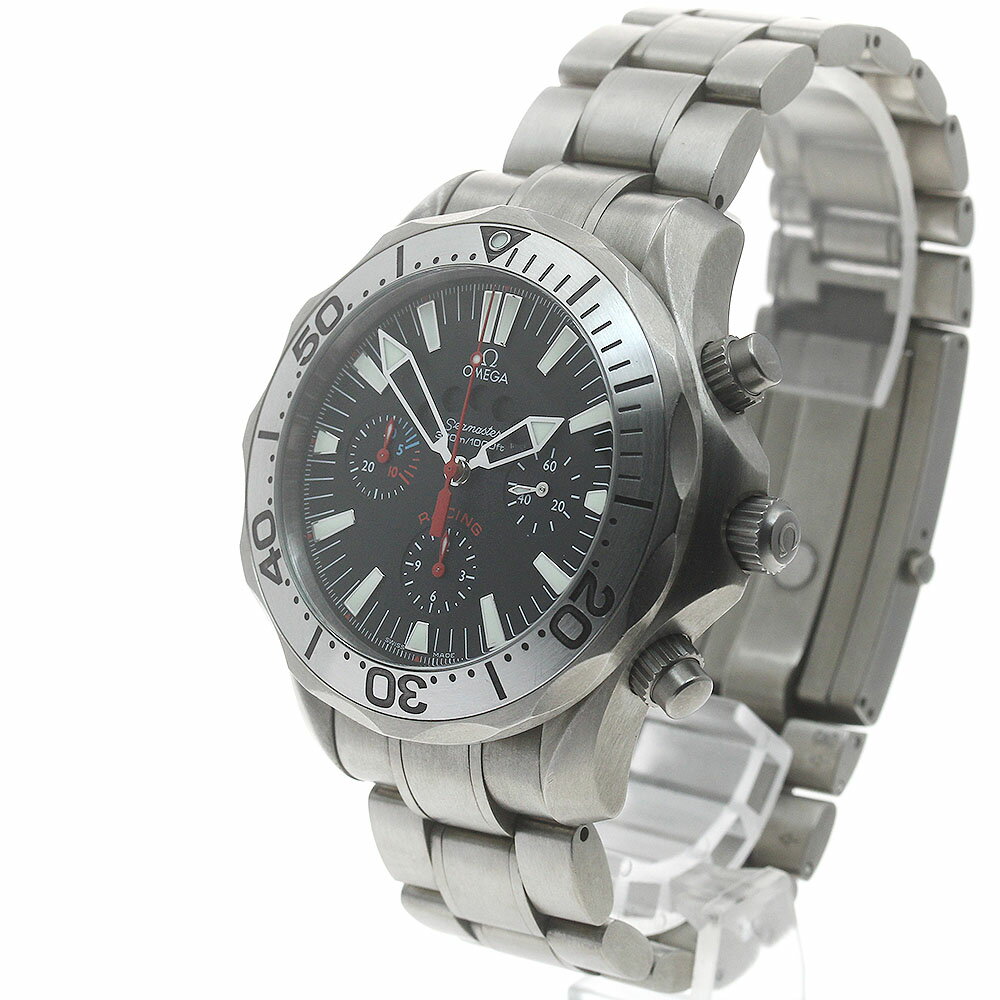 ベルト訳あり オメガ OMEGA 2269.52 シーマスター300 レーシング クロノグラフ 自動巻き メンズ 保証書付き_880546【中古】
