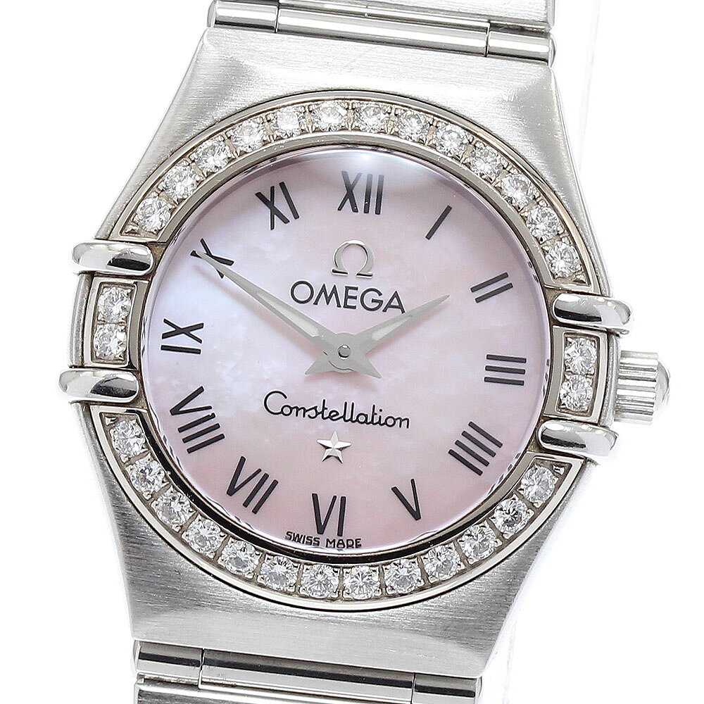 オメガ OMEGA 1476.83 コンステレーション ダイヤベゼル クォーツ レディース _887047【ev10】【中古】