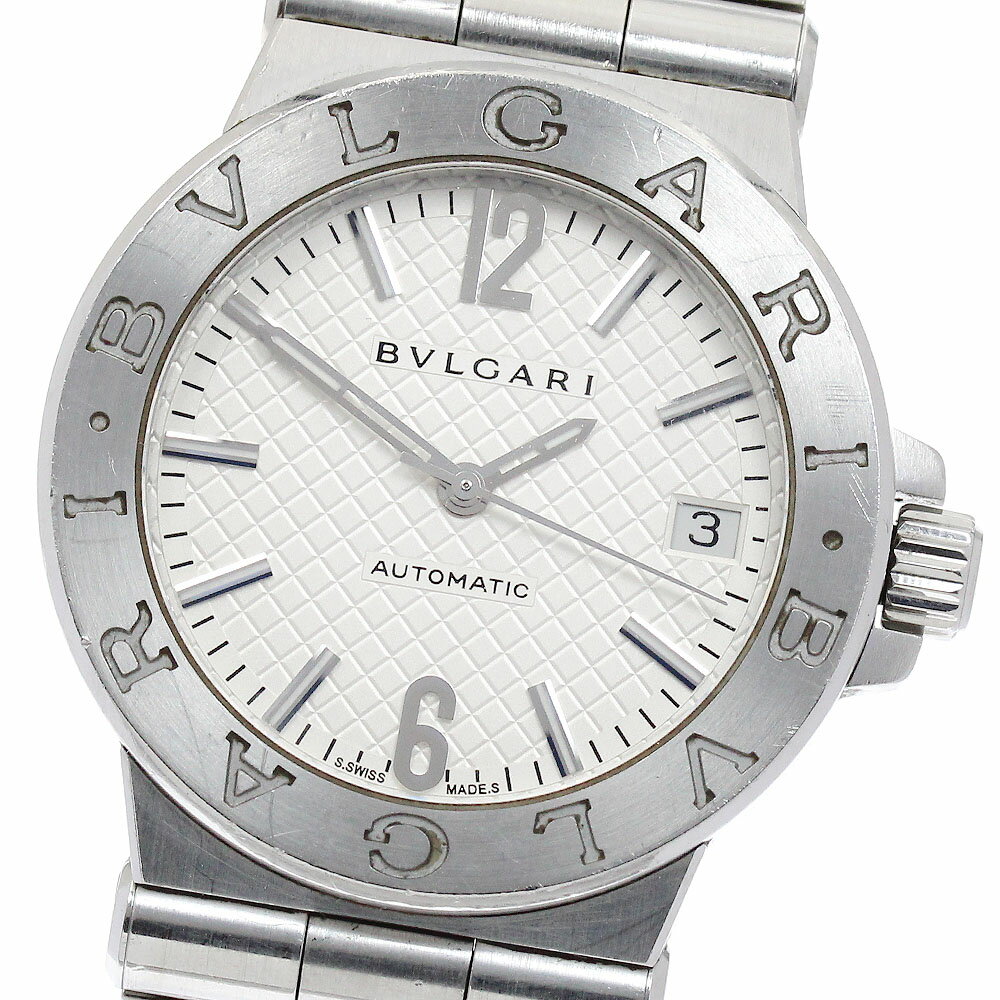 ブルガリ BVLGARI DG35S ディアゴノ デイト 自動巻き メンズ 内箱・保証書付き_888282【中古】