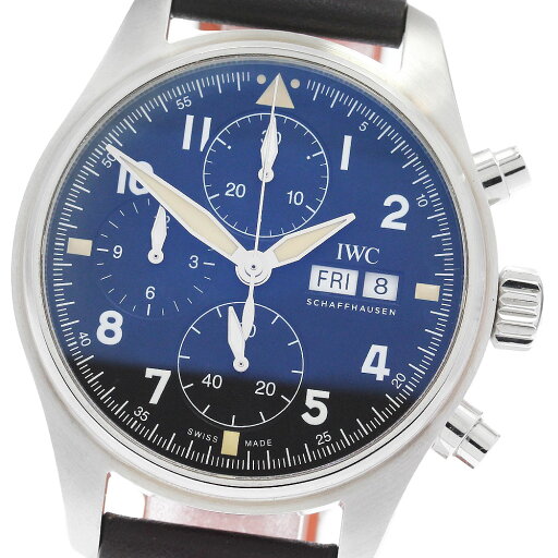 IWC IWC SCHAFFHAUSEN IW387903 パイロットウォッチ スピットファイア クロノグラフ デイデイト 自動巻き メンズ 良品 保証書付き_888231【中古】 IWC IWC SCHAFFHAUSEN IW387903 パイロットウォッチ スピットファイア クロノグラフ デイデイト 自動巻き メンズ 良品 保証書付き_888231【中古】