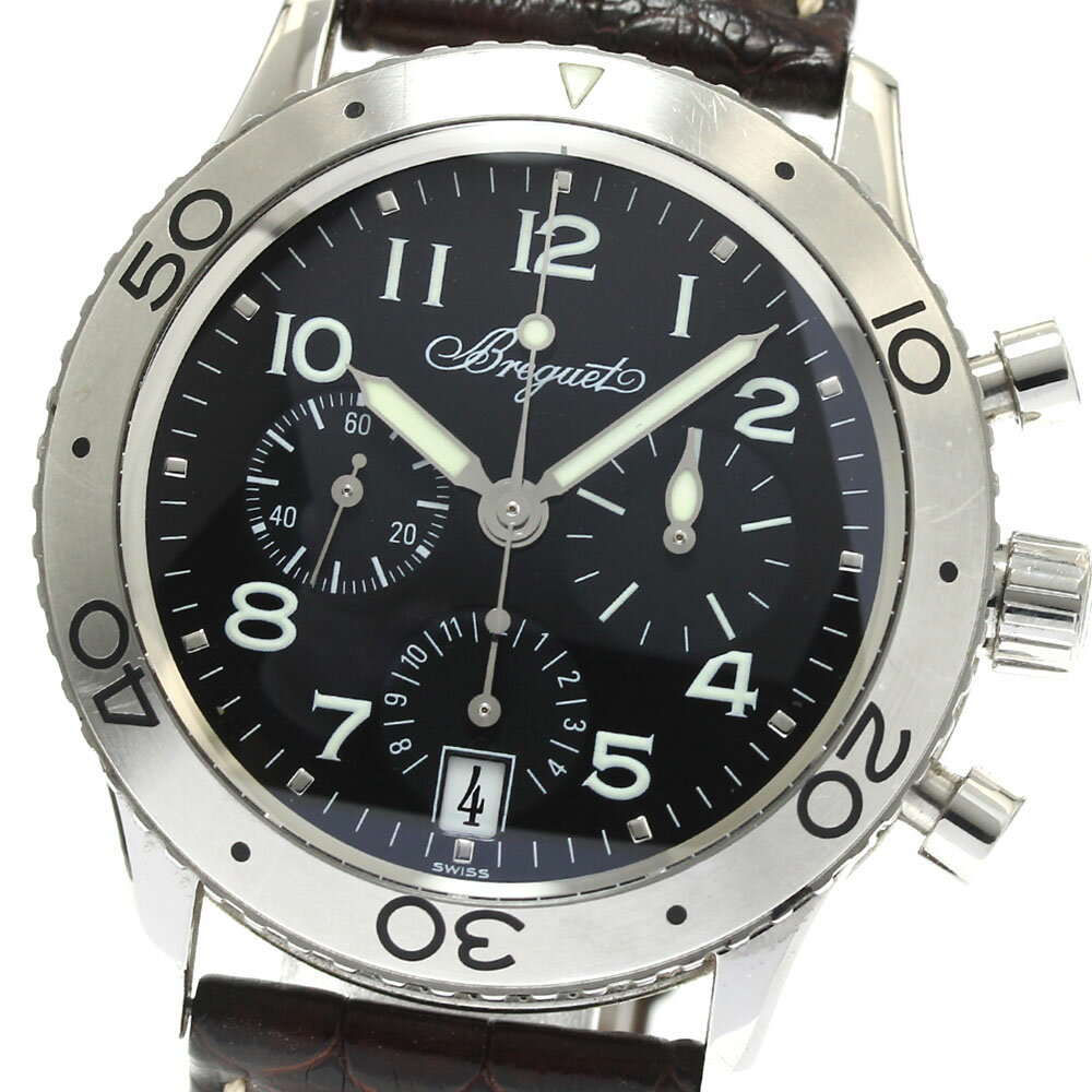 ブレゲ Breguet 3820 トランスアトランティック タイプ XX デイト クロノグラフ 自動巻き メンズ _886880【中古】