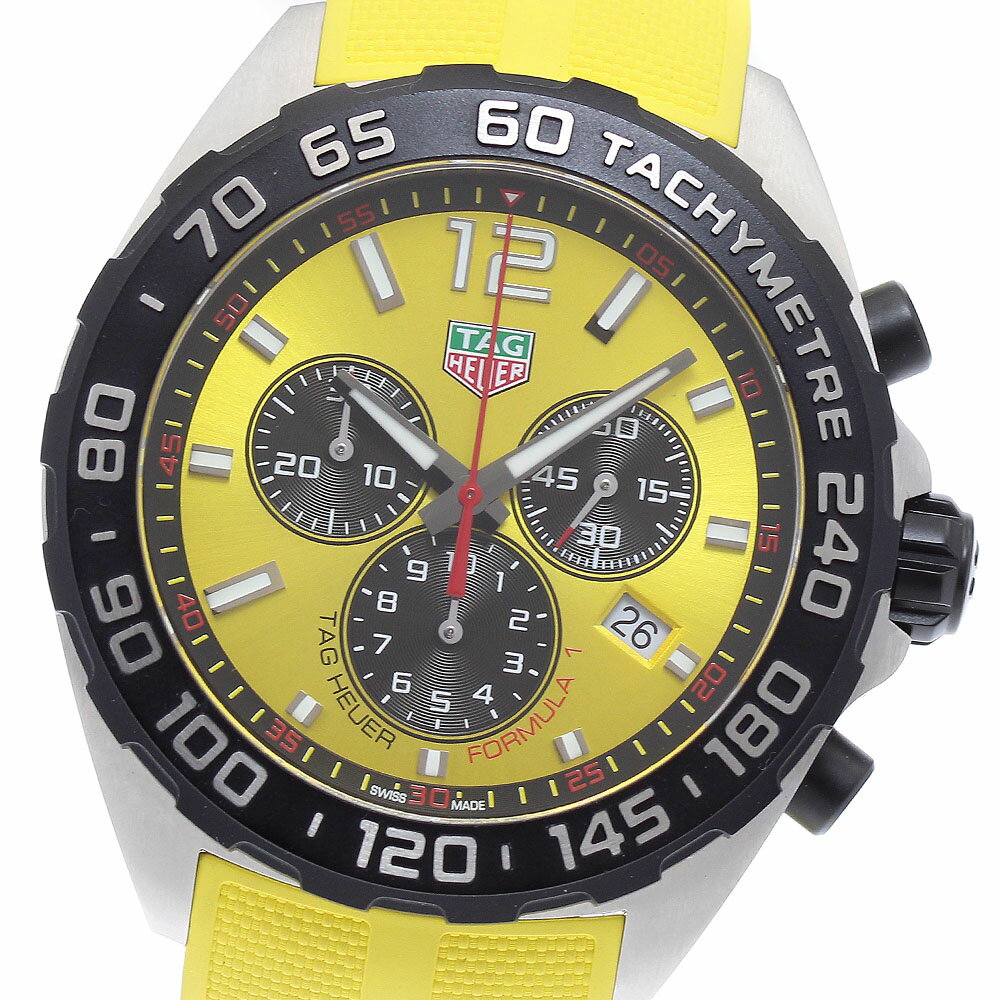 タグホイヤー TAG HEUER CAZ101AM フォーミュラ1 デイト クロノグラフ クォーツ メンズ 美品 箱・保証書付き_890459【中古】