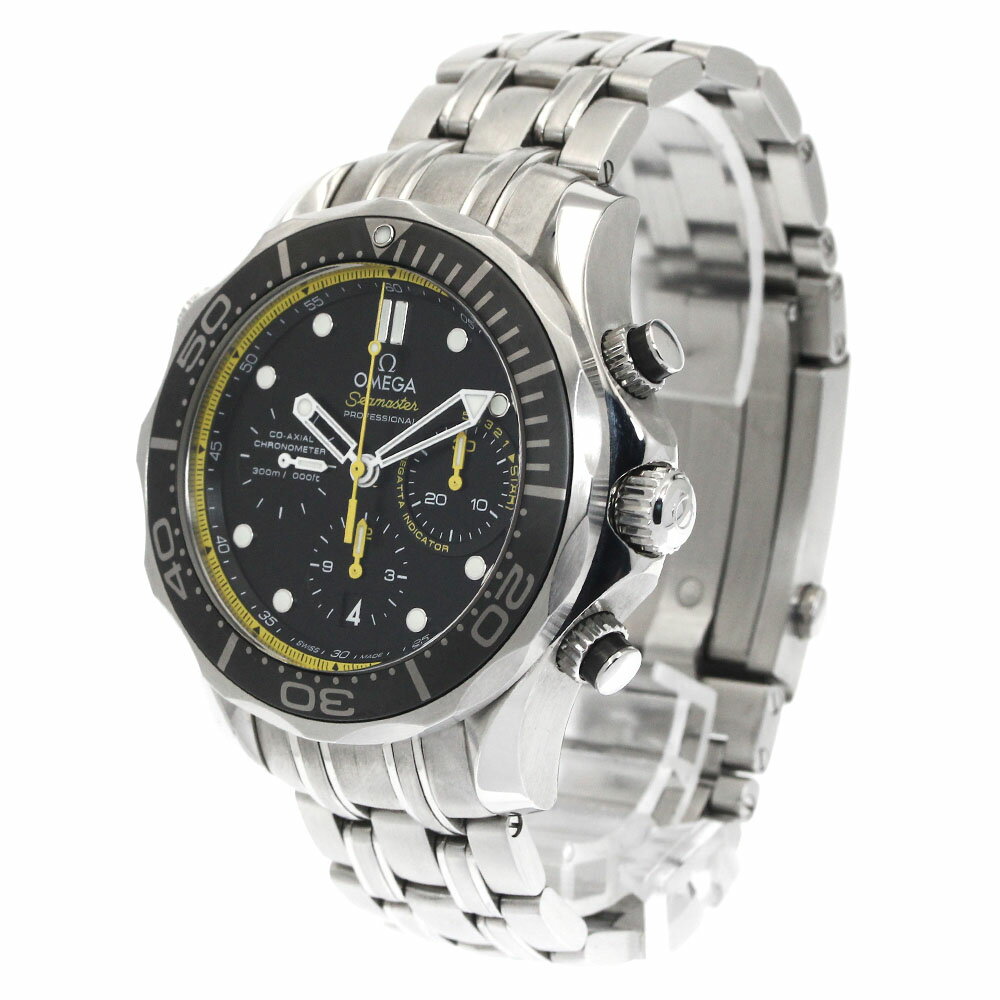 オメガ OMEGA 212.30.44.50.01.002 シーマスター ダイバー 300m コーアクシャル クロノグラフ 自動巻き メンズ 美品 _877559【中古】