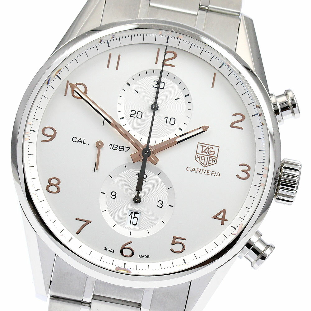 タグホイヤー TAG HEUER CAR2012-0 カレラ キャリバー1887 クロノグラフ 自動巻き メンズ 美品 保証書付き_889135【中古】