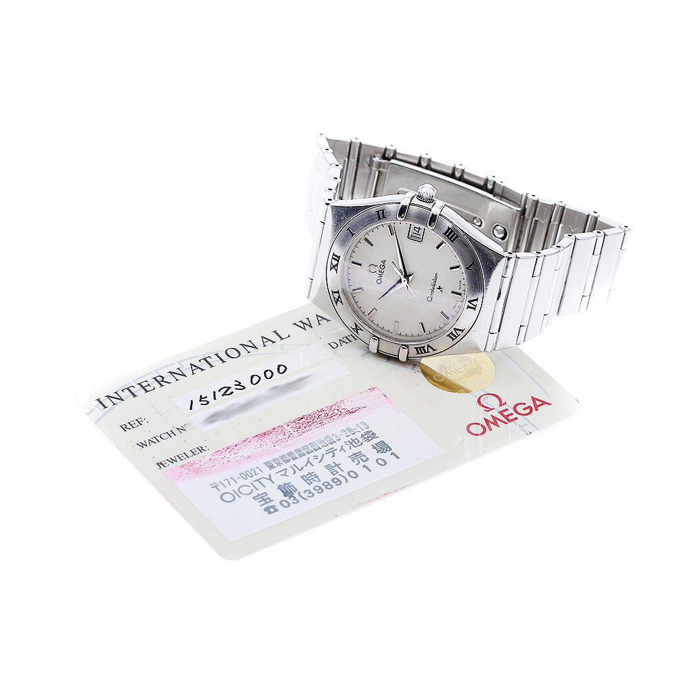 オメガ OMEGA 1512.30 コンステレーション デイト クォーツ メンズ 保証書付き_889593【中古】