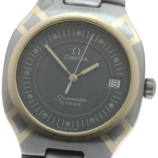 オメガ OMEGA シーマスター ポラリス デイト クォーツ メンズ _885839【中古】 オメガ OMEGA シーマスター ポラリス デイト クォーツ メンズ _885839【中古】