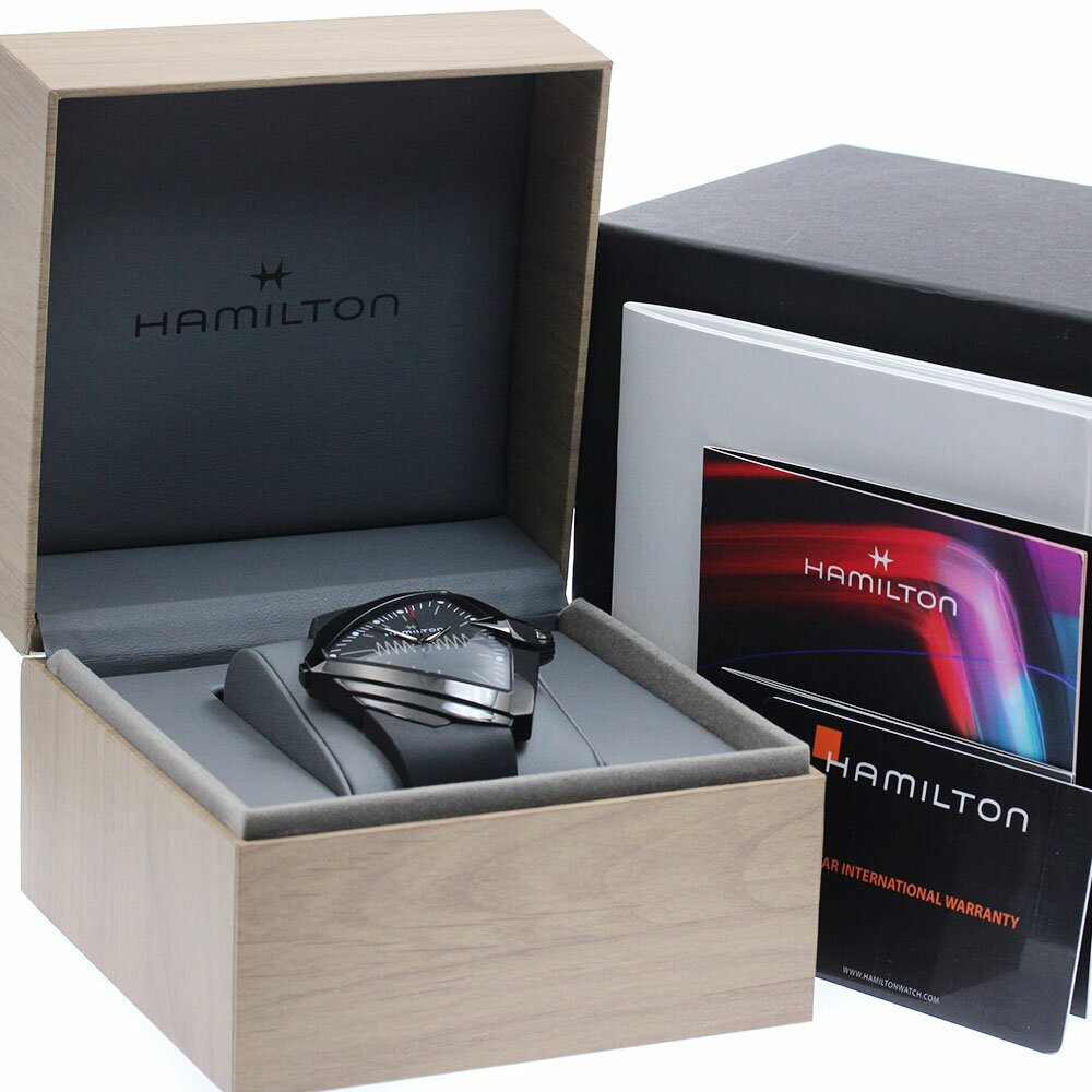 ハミルトン HAMILTON H246040 ベンチュラ クォーツ メンズ 良品 箱・保証書付き_890728【中古】