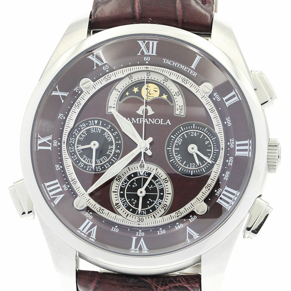 シチズン CITIZEN CTR57-1001/6772-T007902 カンパノラ 深緋(こきあけ) グランドコンプリケーション クォーツ メンズ 良品 箱付き_888790【中古】
