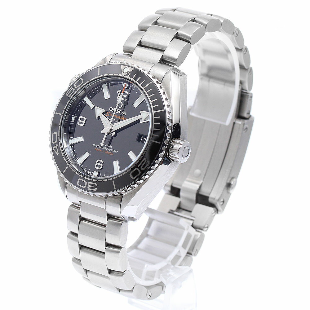 オメガ OMEGA 215.30.40.20.01.001 シーマスター プラネットオーシャン デイト 自動巻き メンズ 保証書付き_890465【中古】