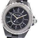 シャネル CHANEL H0950 J12 黒セラミック ダイヤベゼル 自動巻き メンズ _888762【中古】