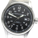 ハミルトン HAMILTON H706250 カーキ フィールド シースルーバック クォーツ メンズ 保証書付き_887191【中古】