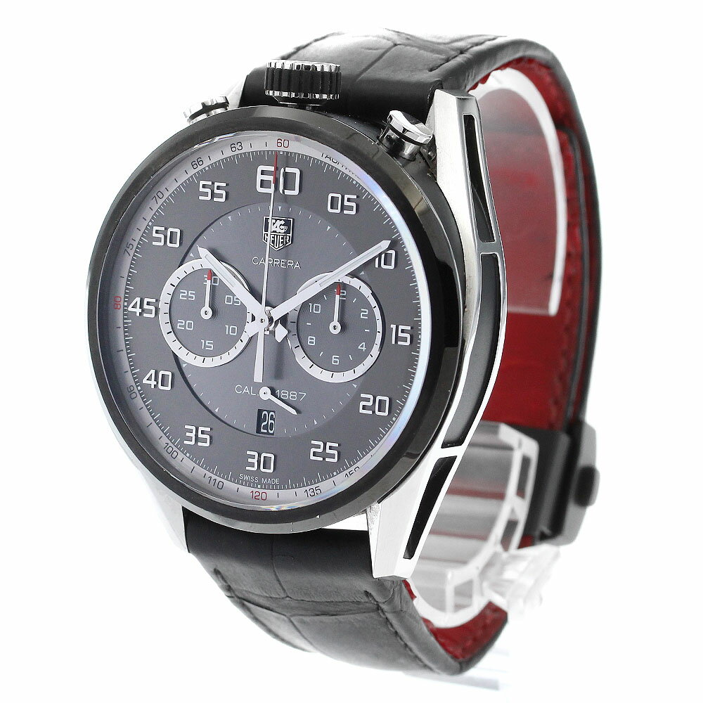 タグホイヤー TAG HEUER CAR2C12-0 カレラ キャリバー1887 デイト クロノグラフ 自動巻き メンズ _891070【中古】