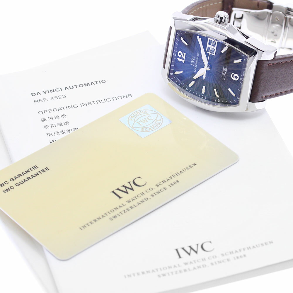 IWC IWC SCHAFFHAUSEN IW452306 ダヴィンチ ビックデイト 自動巻き メンズ 良品 保証書付き_890546【中古】