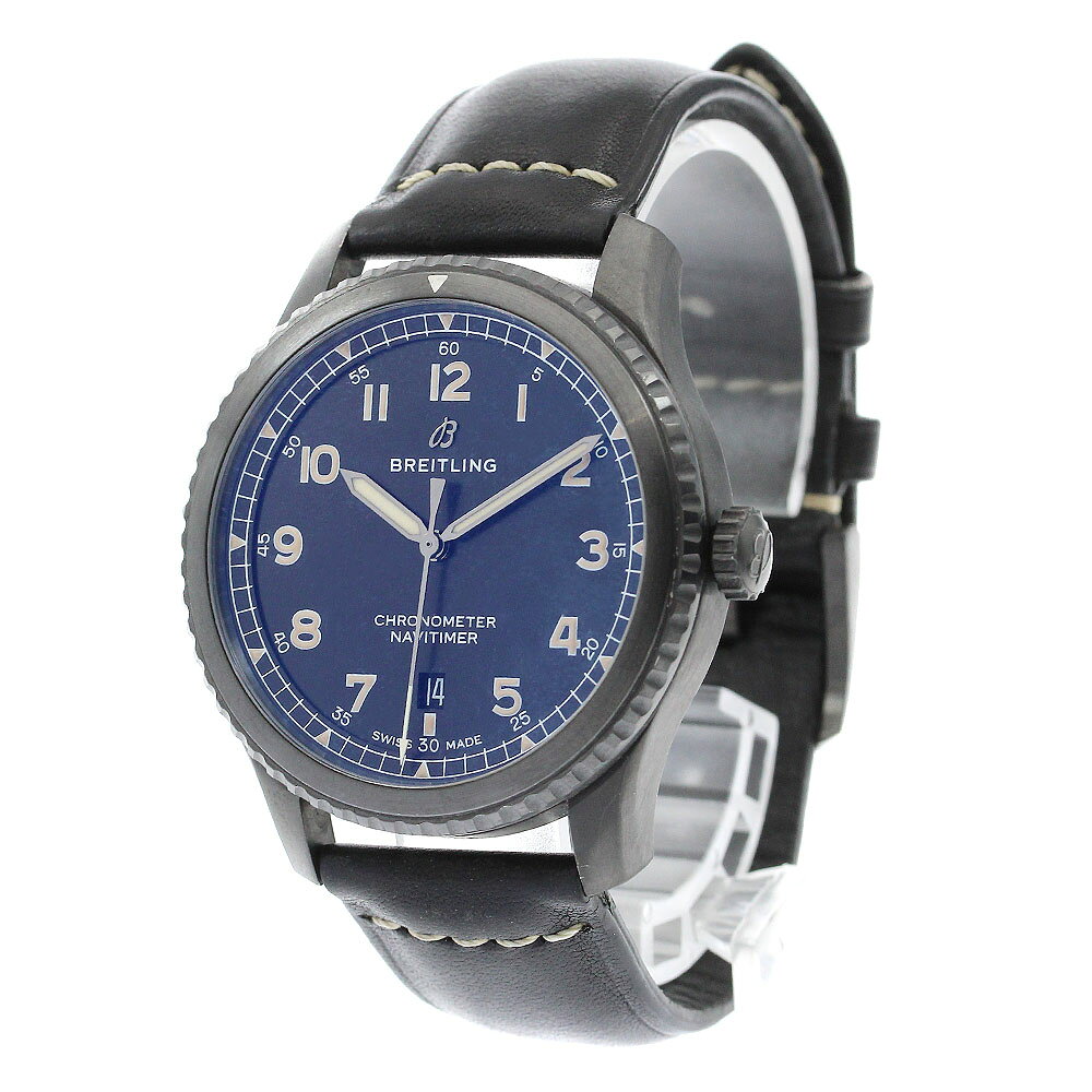ブライトリング BREITLING M17314 ナビタイマー 8 ブラックスチール デイト 自動巻き メンズ _893671【中古】