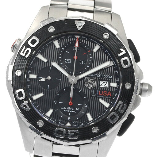 訳あり タグホイヤー TAG HEUER CAJ2111 アクアレーサー 500M アメリカズカップ キャリバー16 自動巻き メンズ 保証書付き_883097【中古】 訳あり タグホイヤー TAG HEUER CAJ2111 アクアレーサー 500M アメリカズカップ キャリバー16 自動巻き メンズ 保証書付き_883097【中古】