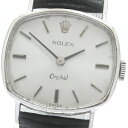 ロレックス ROLEX 2673 オーキッド ヴィンテージ cal.1400 K18WG 手巻き レディース _890863【中古】(2)