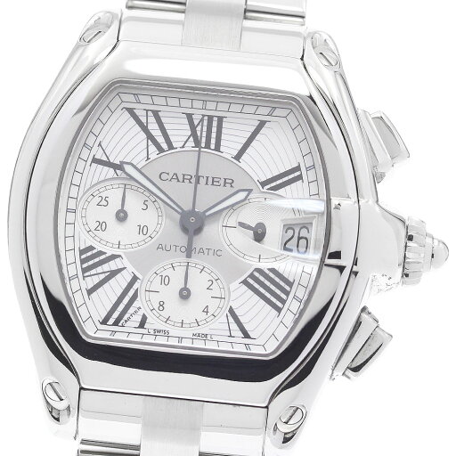 カルティエ CARTIER W62019X6 ロードスターXL クロノグラフ 自動巻き メンズ 良品 _877904【中古】 カルティエ CARTIER W62019X6 ロードスターXL クロノグラフ 自動巻き メンズ 良品 _877904【中古】