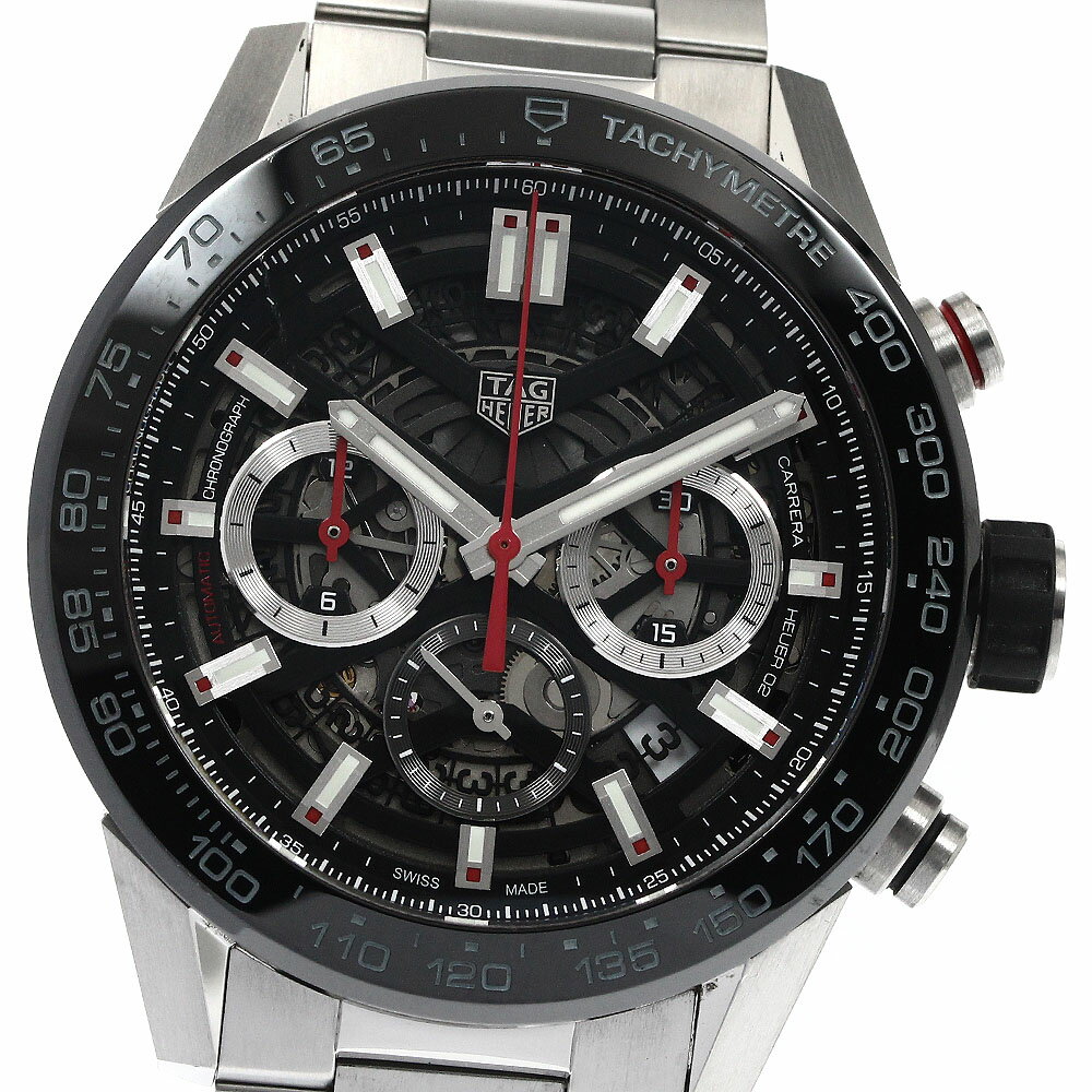 タグホイヤー TAG HEUER CBG2A10.BA0654 カレラ キャリバーホイヤー02 クロノグラフ デイト 自動巻き メンズ 箱・保証書付き_884622【中古】