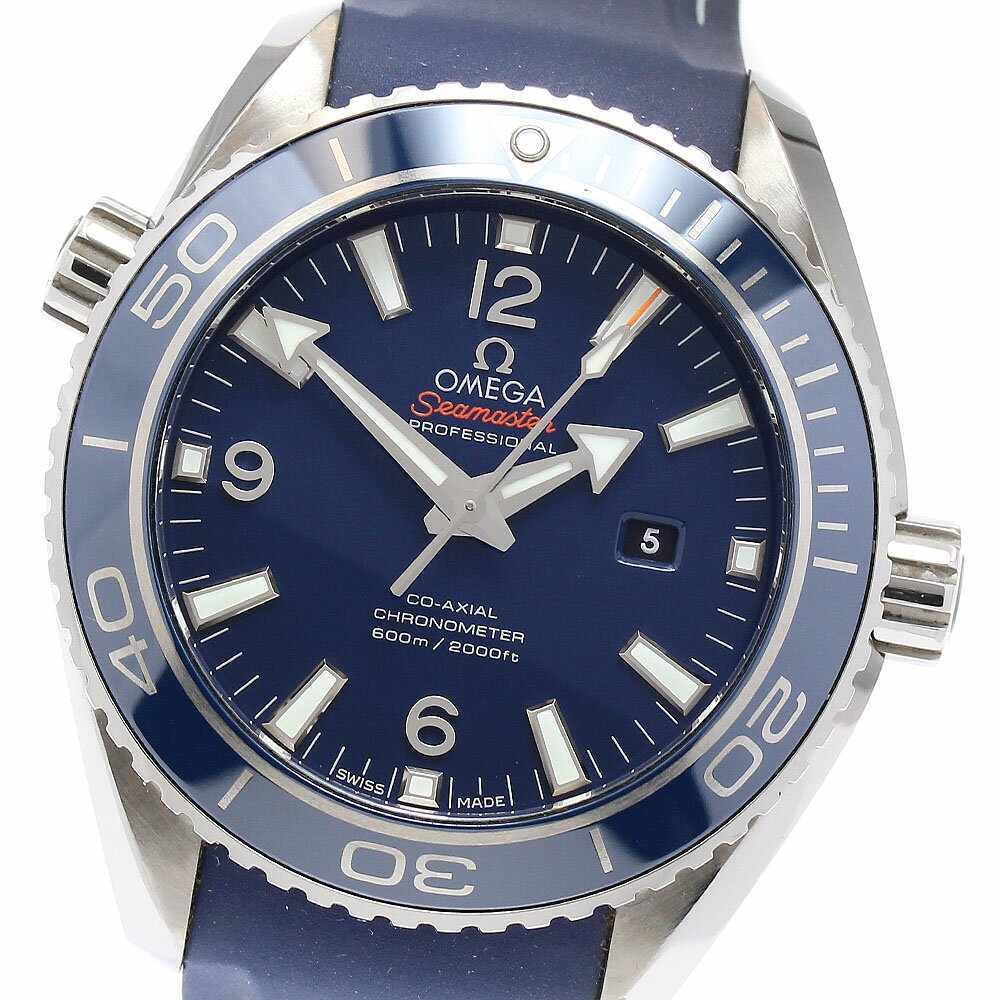 オメガ OMEGA 232.92.38.20.03.001 シーマスター プラネットオーシャン デイト 自動巻き ボーイズ 良品 _877408【中古】