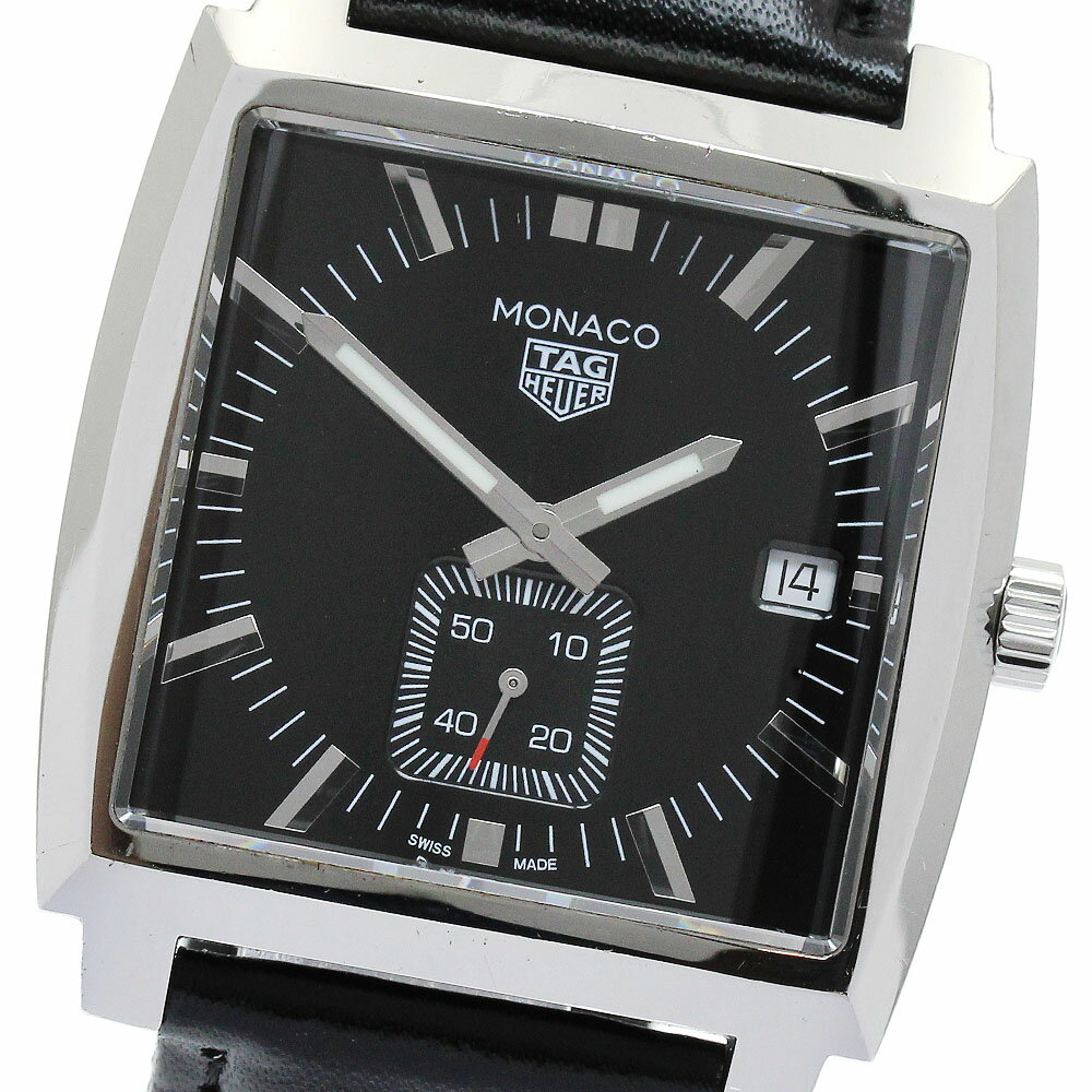 タグホイヤー TAG HEUER WAW131A モナコ デイト スモールセコンド クォーツ メンズ _888590【中古】