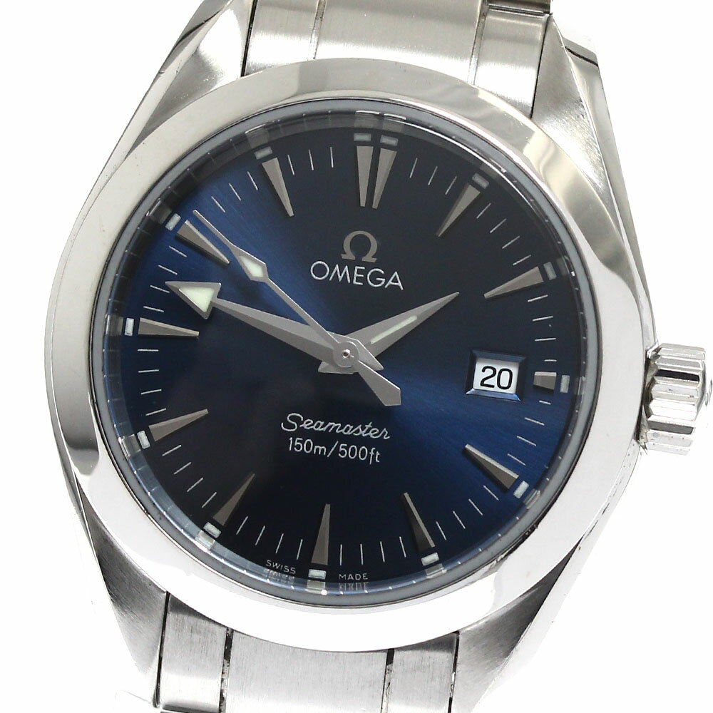 オメガ OMEGA 2577.80 シーマスター アクアテラ デイト クォーツ レディース _886 ...
