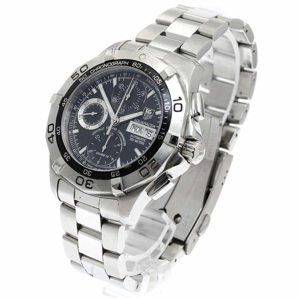 タグホイヤー TAG HEUER CAF5010.BA0815 アクアレーサー デイデイト クロノグラフ 自動巻き メンズ 保証書付き_885435【中古】