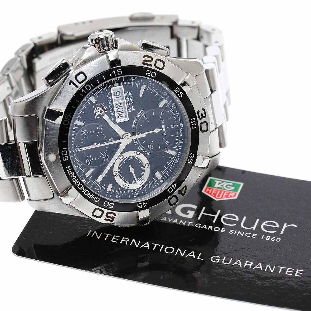 タグホイヤー TAG HEUER CAF5010.BA0815 アクアレーサー デイデイト クロノグラフ 自動巻き メンズ 保証書付き_885435【中古】
