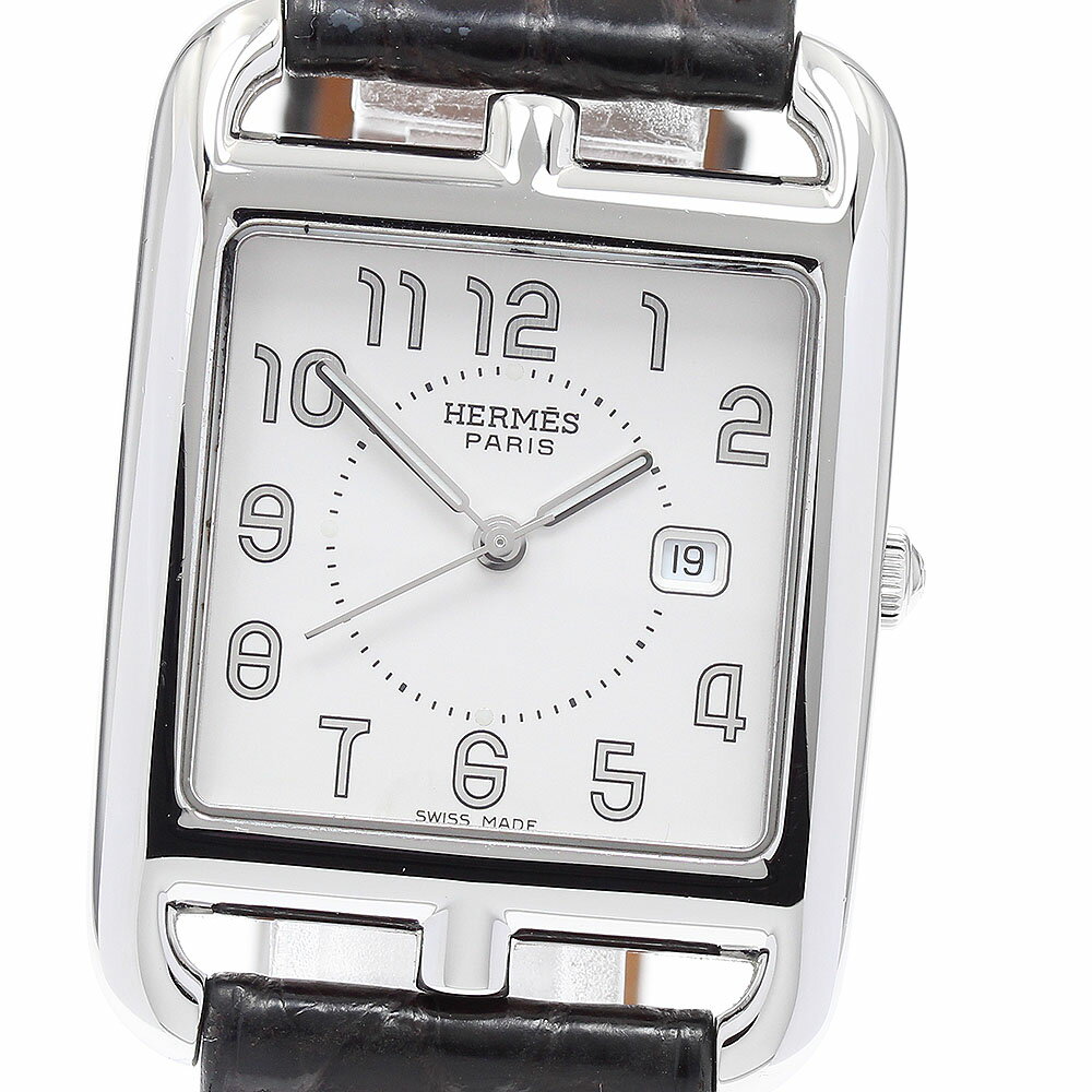 エルメス HERMES CC2.710 ケープコッド クォーツ メンズ 良品 箱・保証書付き_889351【中古】
