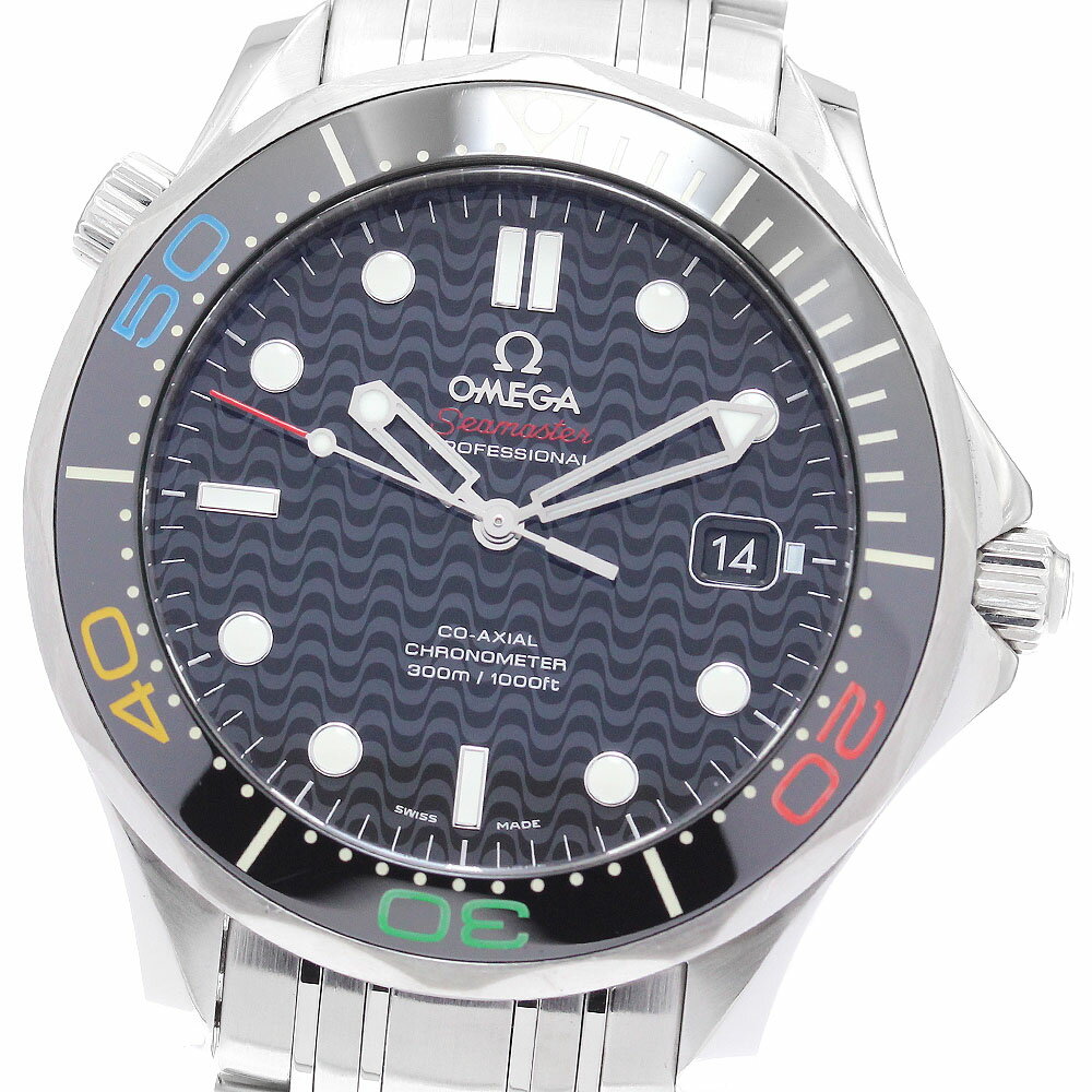 オメガ OMEGA 522.30.41.20.01.001 シーマスター 300M リオ2016 リミテッドエディション 自動巻き メンズ 保証書付き_890207【中古】