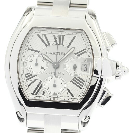 カルティエ CARTIER W62019X6 ロードスターXL クロノグラフ 自動巻き メンズ 良品 _890494【中古】 カルティエ CARTIER W62019X6 ロードスターXL クロノグラフ 自動巻き メンズ 良品 _890494【中古】